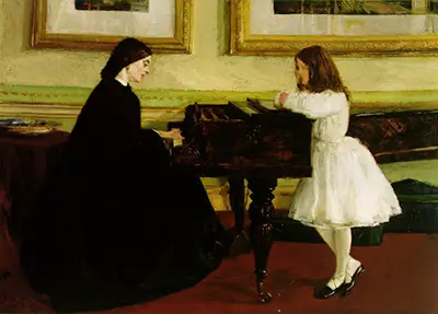 At the Piano James Whistler